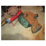 Heavy duty chain with hook ends plu...