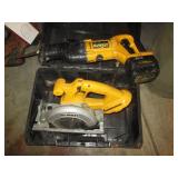 18v Cordless Dewalt circular saw an...