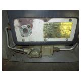 Vintage metal wall hung gas heater...