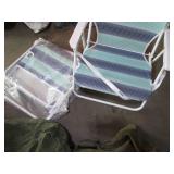 Camping chairs, pillow, sleeping ba...