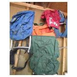 Hiking backpacks...