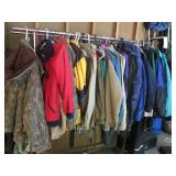 Huge assortment of winter jackets, ...
