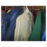 Huge assortment of winter jackets, ...