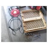 Safety gate, metal plant stand and ...