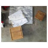 wood and granite cutting surfaces...