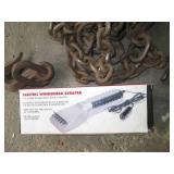 Heavy duty chain with hook ends plu...