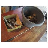 Vintage lawn tool, insulators and m...