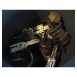 Vintage lawn tool, insulators and m...