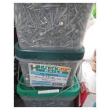 3-buckets of EG roofing nails 2in x...