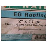 3-buckets of EG roofing nails 2in x...