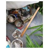 Variety of construction hardware, s...