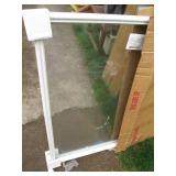 Pair Therma-Tru framed glass panel...