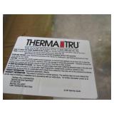 Pair Therma-Tru framed glass panel...