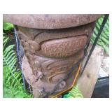 Antique metal wood stove plus hand ...
