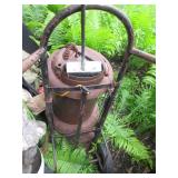 Antique metal wood stove plus hand ...