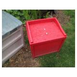 Rubbermaid style Outdoor storage bo...