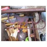 Vintage wood box trunk containing a...