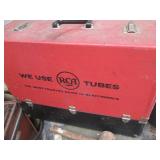 Igloo cooler, vintage wood storage ...