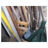 Metal railing posts, shelf brackets...