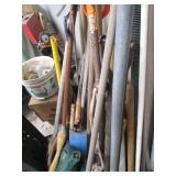 Metal railing posts, shelf brackets...