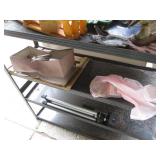 Metal 8-tier 6ft shelf plus content...
