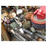 Vintage lanterns, lamps, Clark char...