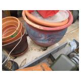 Vintage lanterns, lamps, Clark char...