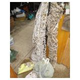 3-4 braided rope hammocks...