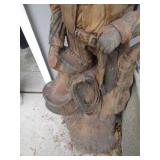 Extremely heavy Cast Iron Cowboy la...
