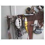 Vintage hand saws, treble lights an...