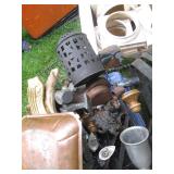 Lot of vintage metal and decor and ...