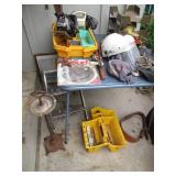 Card table, vintage metal pedestal ...