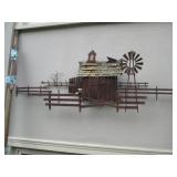 Cut metal Farm scene decor approx 4...