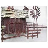 Cut metal Farm scene decor approx 4...