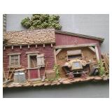 Vintage plastic molded farmm scene ...
