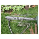 Metal weed puller, wall mount tools...