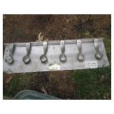 Antique metal box, receiver hitches...