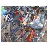 Lot of adult and kids bikes in need...