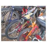 Lot of adult and kids bikes in need...