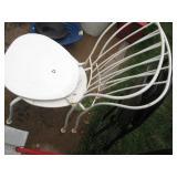 Tubular metal chairs plus folding t...