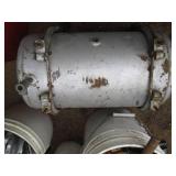 Vintage air compressor tank on whee...