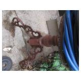 Vintage metal plant stand stool, ax...