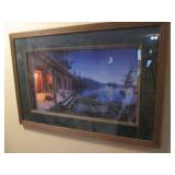 Beautiful Cabin on the lake framed ...