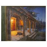 Beautiful Cabin on the lake framed ...