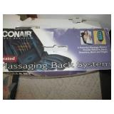 Conair massaging back system...
