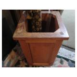 Wood freestanding umbrella holder w...