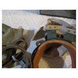 Variety of pole climbing gear...