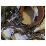 Variety of pole climbing gear...