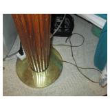 Wood column style freestanding floo...