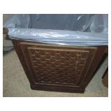 Wood column style freestanding floo...